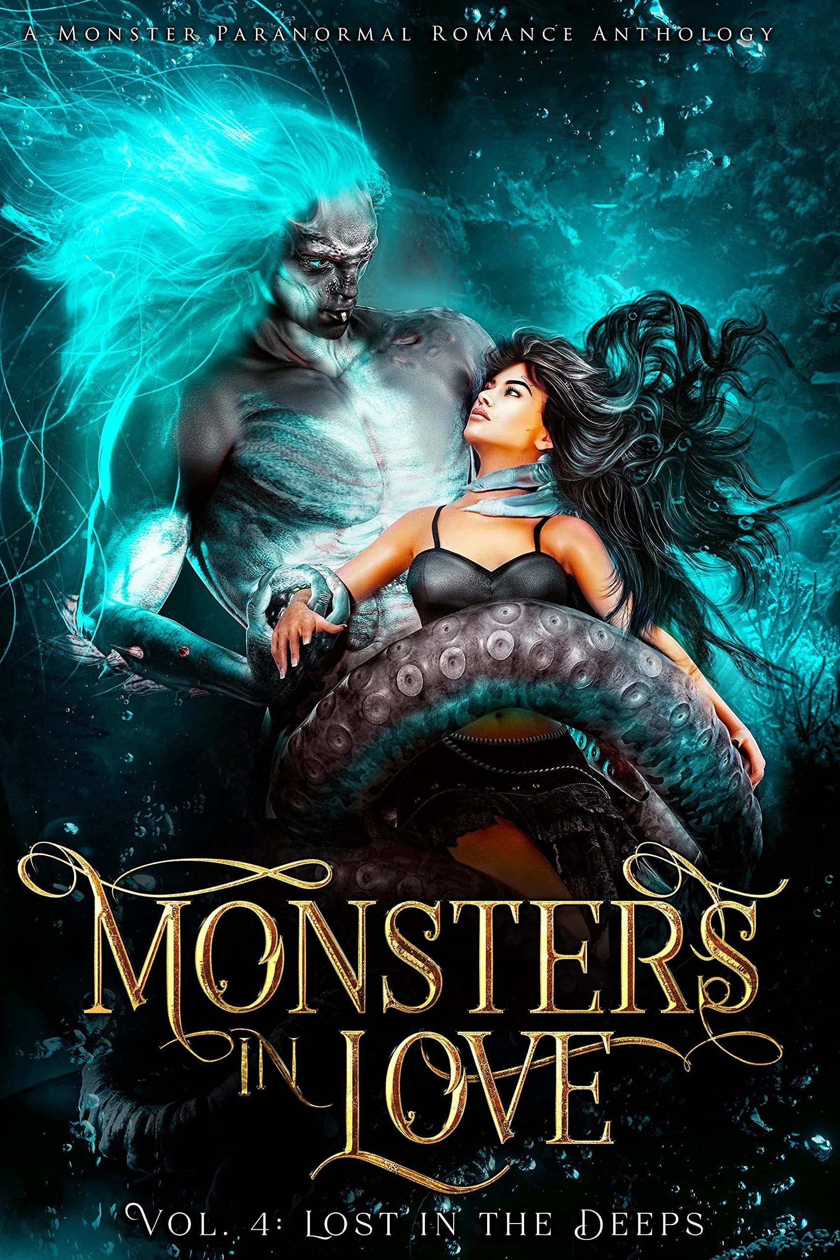 Monsters in Love: Lost in the Deeps: A Paranormal Monster Romance Anthology Cover